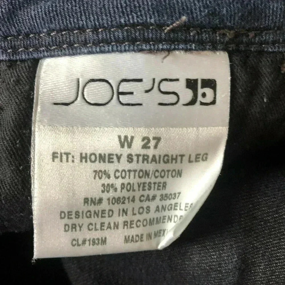 Joes Jeans Size 27 Tanya Wash Honey Fit Straight Leg Dark Blue Jeans 28I - Picture 7 of 9
